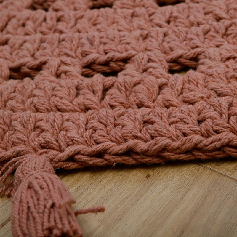 Alfombra Algodón Crochet Nila maquillaje - Nanetes